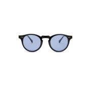 Malibu Sunglasses - Light Blue on Black