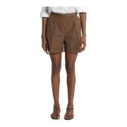 Læderbrune SARDINA Shorts