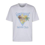 Afro Cubism Tennis Club Print T-shirt