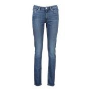 Slim Fit Faded Blå Jeans