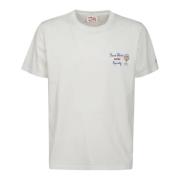 Portofino Hvid Bomuld T-Shirt med Print