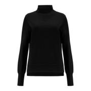 Sort Mockneck Sweatshirt