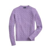 Lambswool Cable Crewneck Strik Trøje