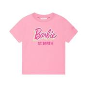Kortærmet T-shirt med Barbie Print