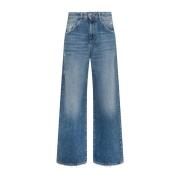 Poppy Wide-Leg Jeans Blå Denim