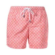 Orange Strand Shorts Elastisk Talje