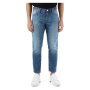 Slim Ankel Længde Jeans med 5 Lommer