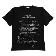 Poem T-shirt i sort bomuld