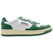 Hvide Grønne Lave Top Sneakers