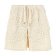 Creme Croche Swirl Shorts
