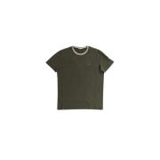 Khaki Grøn Bomuld T-shirt
