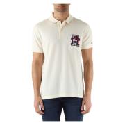 Regular Fit Bomuld Polo Shirt med Logo Patch