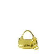 Metallic Micro Baguette Swipe Taske - Guld