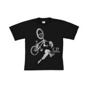 Sort Cykel T-shirt til Børn