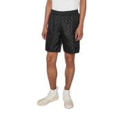 Sort Monogram Nylon Træningsshorts