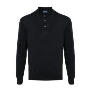 Blå Polo Sweater