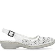 Hvide flade sandaler til kvinder