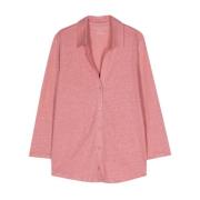 Rosa Pink Linned Skjorte