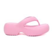 Rosa Fuzzy AD Flatform Sandaler