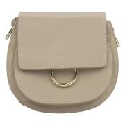 Italiensk Læder Lille Beige Crossbody Taske ER00115027