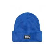 Ribstrikket Beanie Hat Berry Bluette