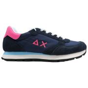 Ally Solid Nylon Navy Blue Sneakers