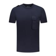 Blå Bomuld T-Shirt MAS8388M428INKNAVY/1733