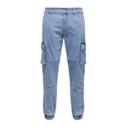 Cargo-Style Herre Jeans