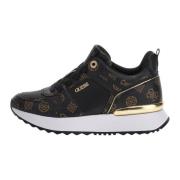 Sorte Dames Sneakers Stilfulde Moderne