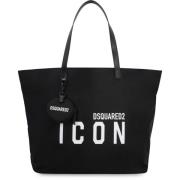 Icon Nylon Tote med Læderdetaljer