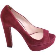 Pre-owned Velour heels