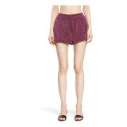 Lurex Nylon Elastisk Talje Shorts