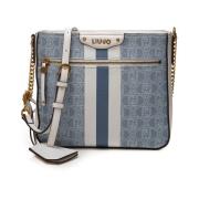 Blå Denim Crossbody Taske