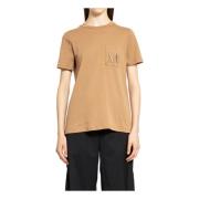 Monogram Beige T-shirt med Brystlomme