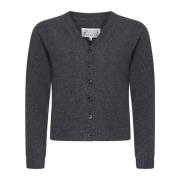 Grå Uld Cardigan Sweaters