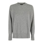 Sweater med opdelt hals