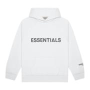 Hvid Essentials Hoodie Begrænset Oplag