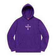 Lilla Cross Box Logo Hoodie Begrænset Oplag