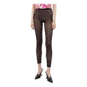 Mesh Weave Safety Pin Leggings