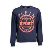 Blå Langærmet Sporty Sweatshirt