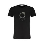 Sort T-shirt med Print Logo