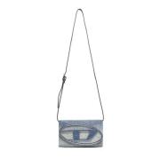 Rhinestone Gradient Blue Denim Wallet Taske