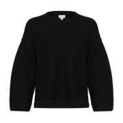 Sort Cropped Sweater Gelikanpw Stil