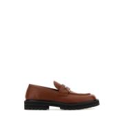 Stilfulde Karamel Læder Loafers