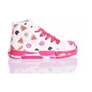 Tilpassede Junior Sneakers Hvid Pink