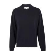 Mørkeste Navy V-Hals Sweater