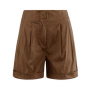 Beige Shorts Forår Sommer Regular Fit