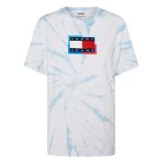 Afslappet Tie Dye Flag Tee T-shirt