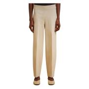 Beige Bukser Slim Fit Viskose