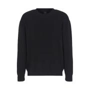 Herre Sort Sweatshirt AW24 Casual Stil